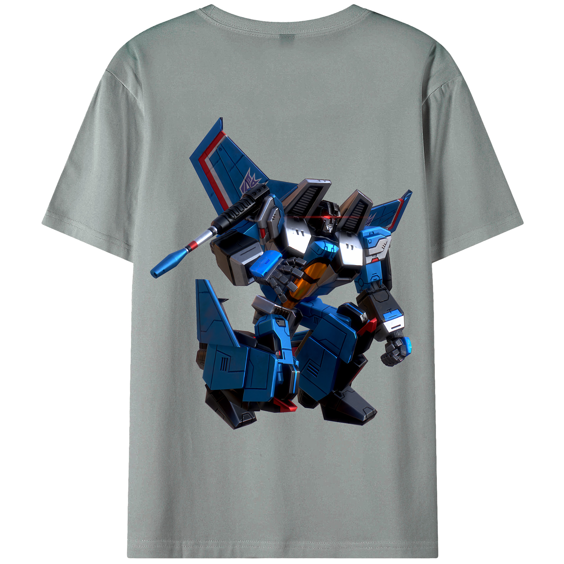 （画像用） Transformers トランスフォーマー 綿100％ メンズ半袖Tシャツ（バックプリント） 通気性